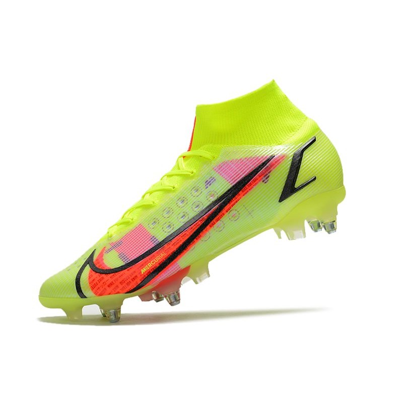 Nike Mercurial Superfly Elite SG PRO AC Volt Černá Bright Crimson